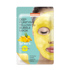PUREDERM Bąbelkująca maseczka z kurkumą 25g