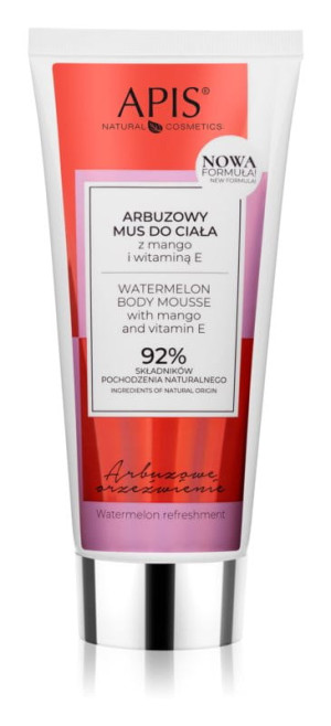 APIS Arbuzowe Orzeźwienie, Arbuzowy mus do ciała z mango i witaminą E 200ml - termin ważności 15/11/2026