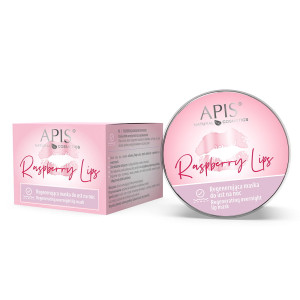 APIS Raspberry Lips Regenerująca maska do ust na noc 10ml