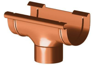 GAMRAT lej spustowy PVC 125/110mm, brązowy