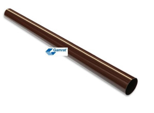 GAMRAT rura spustowa PVC 90mm - 4mb, brązowa