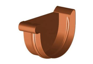 GAMRAT denko rynnowe PVC 75mm lewe, brązowe