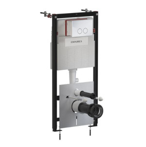 OMNIRES FLUSH SET stelaż podtynkowy ECO z przyciskiem MINIMAL chrom