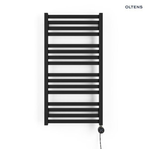OLTENS VANLIG (e) grzejnik łazienkowy elektryczny, 96x50cm, 400W, czarny mat