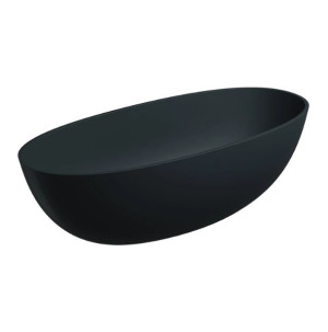 OMNIRES SHELL M+ wanna wolnostojąca 160x75cm, black lava mat