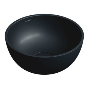 OMNIRES SHELL M+ umywalka nablatowa 35cm, black lava mat