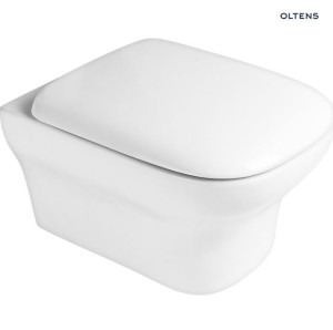 OLTENS GULFOSS miska wisząca z deską wolnoopadającą, powłoka Smart Clean, 50x36cm, biała