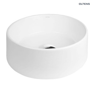 OLTENS LAGDE umywalka nablatowa okrągła, 40cm, biała 40316000