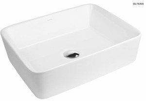 OLTENS FORDE umywalka nablatowa z powłoka Smart Clean, 48x37cm, biała