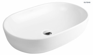 OLTENS HAMNES umywalka nablatowa z powłoką Smart Clean 60x42,5cm, biała