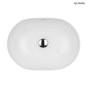 OLTENS HAMNES THIN umywalka nablatowa 49,5x35,5cm, biała