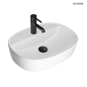 OLTENS HAMNES THIN umywalka nablatowa 51x39cm, biała