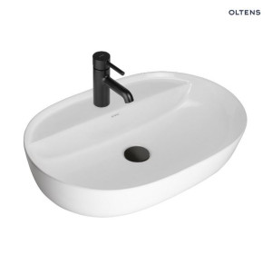 OLTENS HAMNES THIN umywalka nablatowa z powłoką Smart Clean 62x42cm, biała