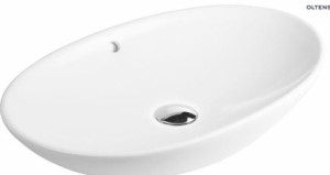 OLTENS SOGNE umywalka nablatowa owalna z powłoką Smart Clean 63x42cm, biała