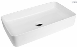 OLTENS SOLBERG umywalka nablatowa prostokątna z powłoką Smart Clean 62x41,5cm, biała