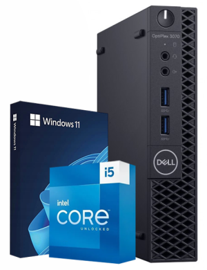 Počítač Dell OptiPlex 3070 micro i5-9400T DDR4 16GB NVMe 256GB W11P Class A