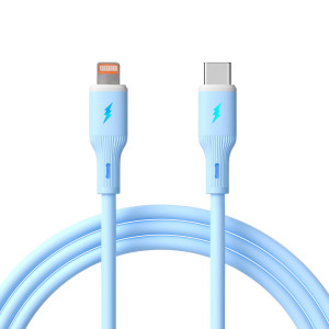 Kabel USB-C – Lightning Akyga AK-USB-72 2.0, 1 m, 30 W, modrý
