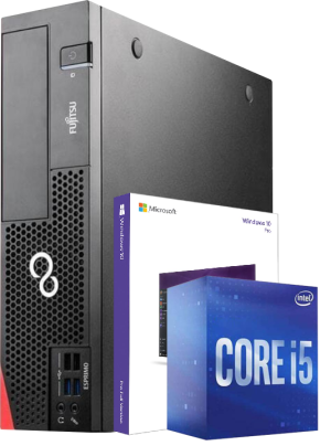 Počítač Fujitsu ESPRIMO D556 SFF s procesorem Intel Core i5-6400, 16 GB paměti DDR4, 240 GB SSD, Windows 10 Home, třída A