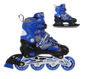 Łyżworolki 2w1 NILS NH18366A niebies roz. L 39-42