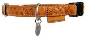 Zolux 522040JA Obroża Mac Leather 20mm żółty