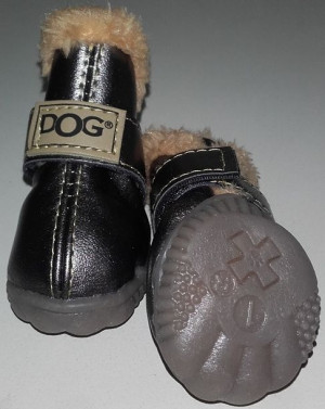 Zolux 583730 Buty dla psa T1 srebrne 4szt 4x3cm