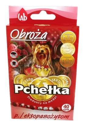 Pchełka 8109 Obroża Insektob kamienie 40cm dla psa