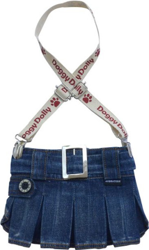 Dolly C109-M Spódniczka z szelkami jeans 28-30cm