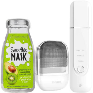 Inface Szczoteczka + Peeling Kawitacyjny Maseczka Awokado Kiwi