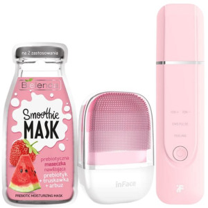 InFace PEELING KAWITACYJNY + Szczoteczka soniczna + Maska Truskawka / Arbuz