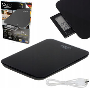 WAGA KUCHENNA Wodoodporna LCD ładowanie USB g/ml 10kg