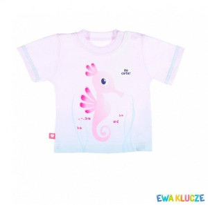 T-shirt dziecięcy Ewa Klucze Summer Time róż 74