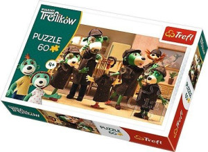 Trefl (17308): Puzzle 60el. Rodzina Treflików Na Tropie
