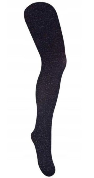 Yo!  Rajstopy microfibra czerń brokat 92-98 cm