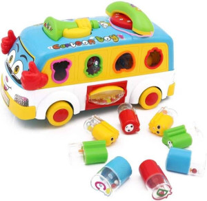 Edukacyjny autobus dla dzieci, sorter kształtów