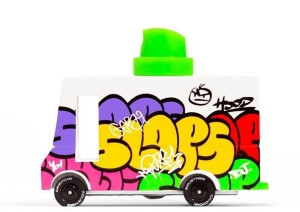 Candylab Samochód Drewniany Graffitti Van