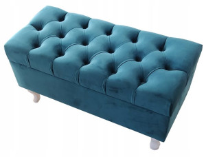 Ławka Pufa Z Pojemnikiem Pablo Chesterfield 90 Cm