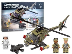 Techniczne KLOCKI wojsko HELIKOPTER 621 ele ZA2362