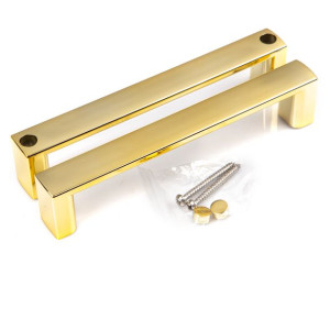 Złoty uchwyt do drzwi kabiny prysznicowej Kerra Gold 14.5 cm