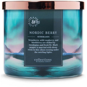 Colonial Candle Travel - Nordic Berry - sojowa świeca zapachowa w szkle z 3