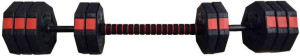 Regulowane hantle treningowe 2x15kg z funkcją sztangi Eb Fit