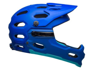 Kask full face BELL SUPER 3R MIPS matte blue bright blue roz. M (55-59 cm)