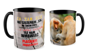 Kubek z nosaczem Ja tam się nie szczepiem