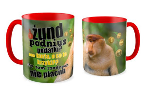 Kubek z nosaczem Żund podnius podatki