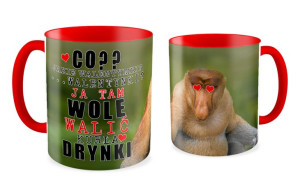 Kubek z nosaczem Ja tam wolę walić drynki