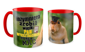 Kubek z nosaczem Inżymniera zrobił i wielki Pan