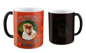 Kubek z nosaczem Najlepsiejsza Grażynka kurła