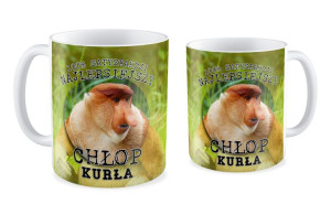 Kubek z nosaczem Najlepsiejszy chłop kurła