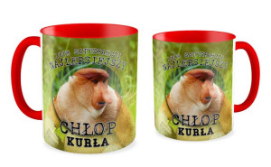 Kubek z nosaczem Najlepsiejszy chłop kurła