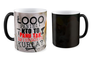 Kubek z nosaczem Kto Panu tak spierdolił