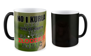 Kubek z nosaczem Tera do roboty na złodzieji robić
